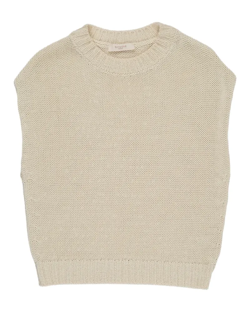 Slowear Zanone sleeveless cotton top - Nude Nude