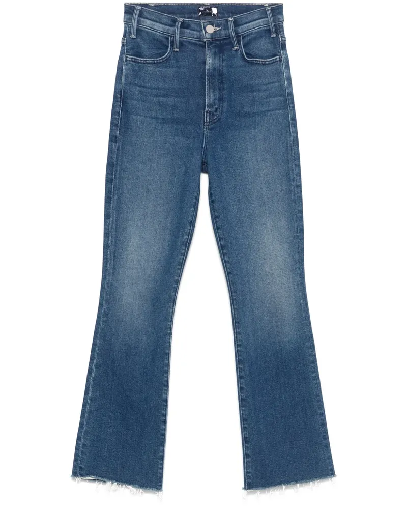 Mother Lil Hustler Flood Fray Jeans - Blau Blau