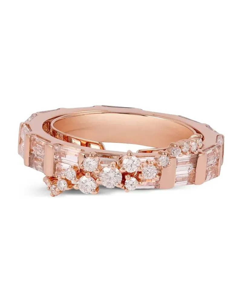 Ananya 18kt Scatter Ring mit Diamanten und Saphiren - Rosa Rosa