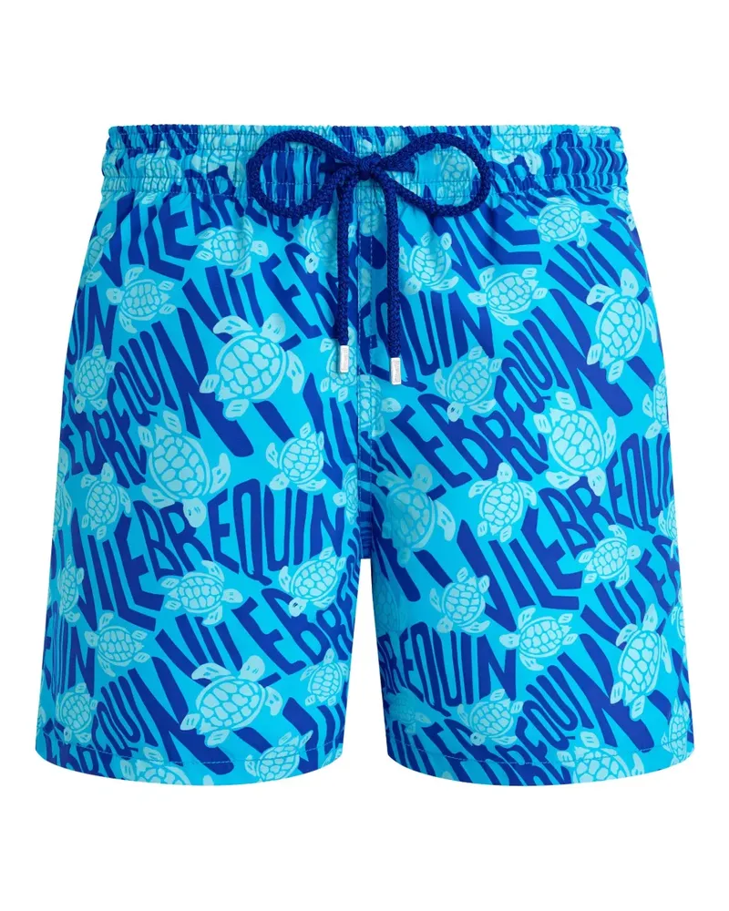 Vilebrequin Ronde des Tortues Badeshorts - Blau Blau
