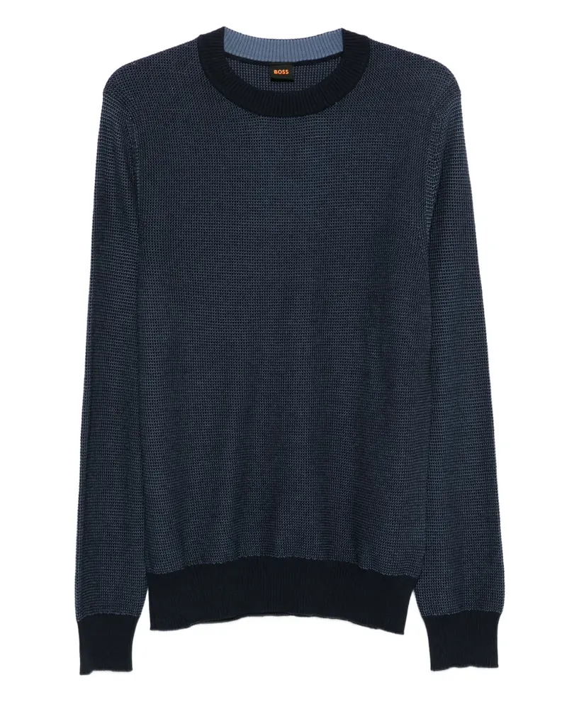 HUGO BOSS crew-neck sweater - Blau Blau