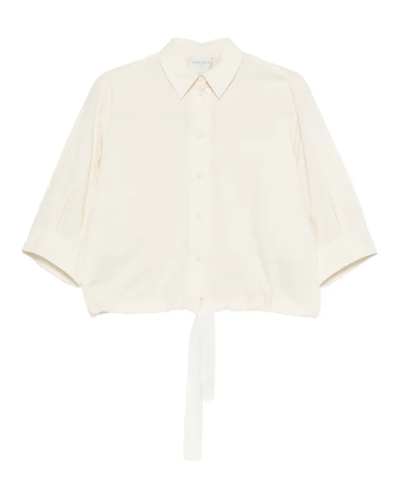 forte_forte Hemd mit Kordelzug - Nude Nude