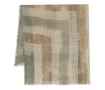 Schal mit Farbklecks-Print