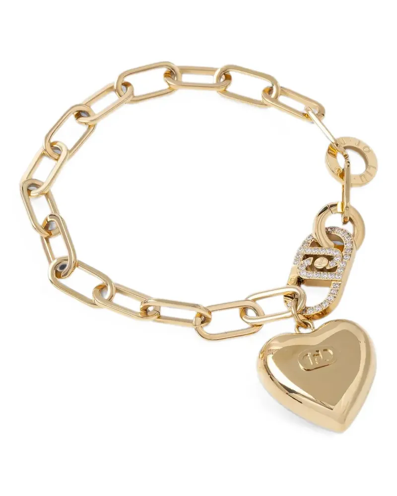 Liu Jo heart-charm link-chain bracelet - Gold Gold