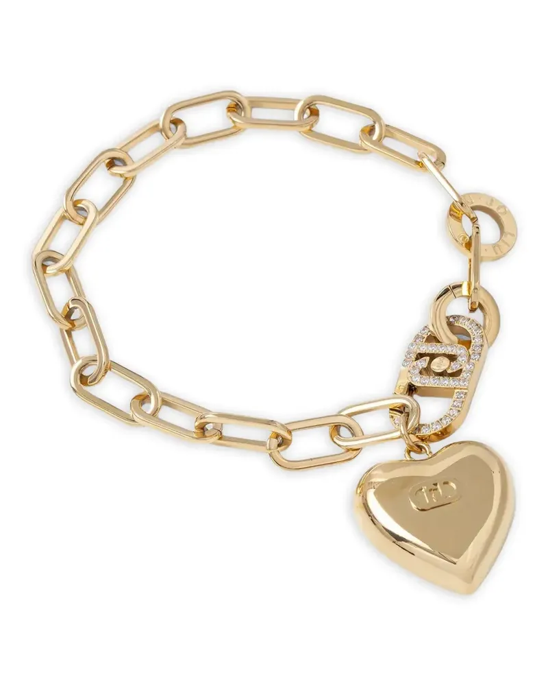 Liu Jo heart-charm link-chain bracelet - Gold Gold