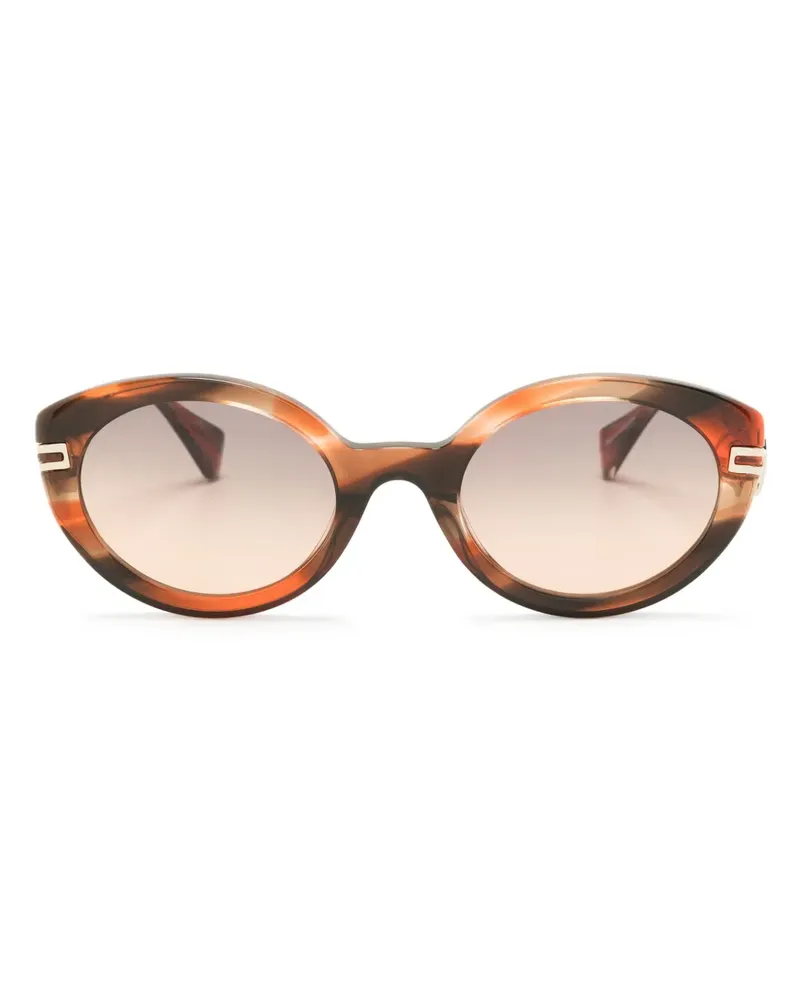 Vivienne Westwood Sonnenbrille mit ovalem Gestell - Orange Orange