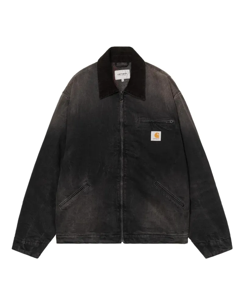 Carhartt WIP OG Detroit corduroy-collar faded jacket - Schwarz Schwarz