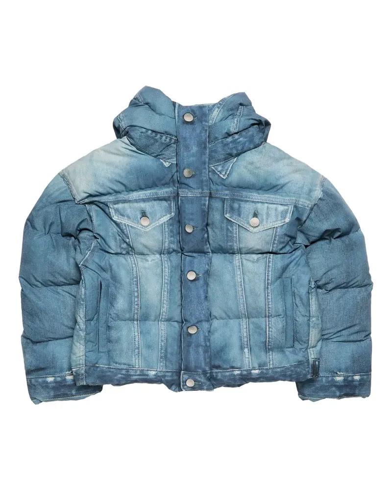Acne Studios Gesteppte Jeansjacke - Blau Blau