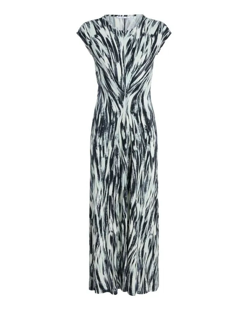 Proenza Schouler Miranda dress in printed jersey - Blau Blau