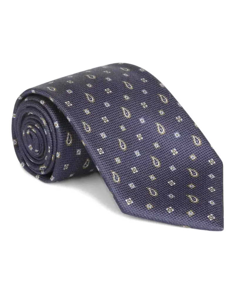 Brioni paisley tie - Blau Blau