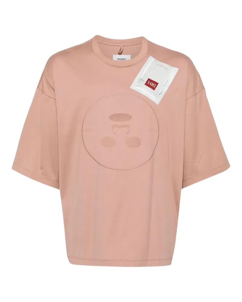 Doublet T-Shirt mit Gesichtsmaske - Rosa Rosa