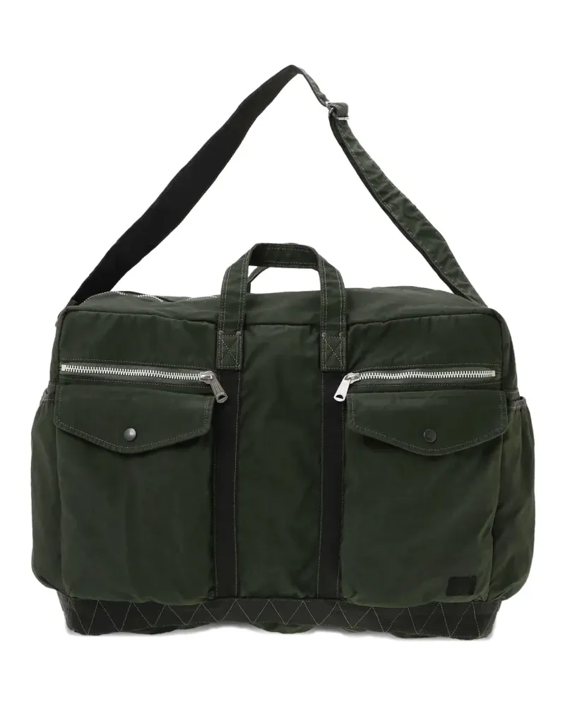 PORTER-YOSHIDA & CO Tote Bag mit Reißverschlusstasche - Grün Grün