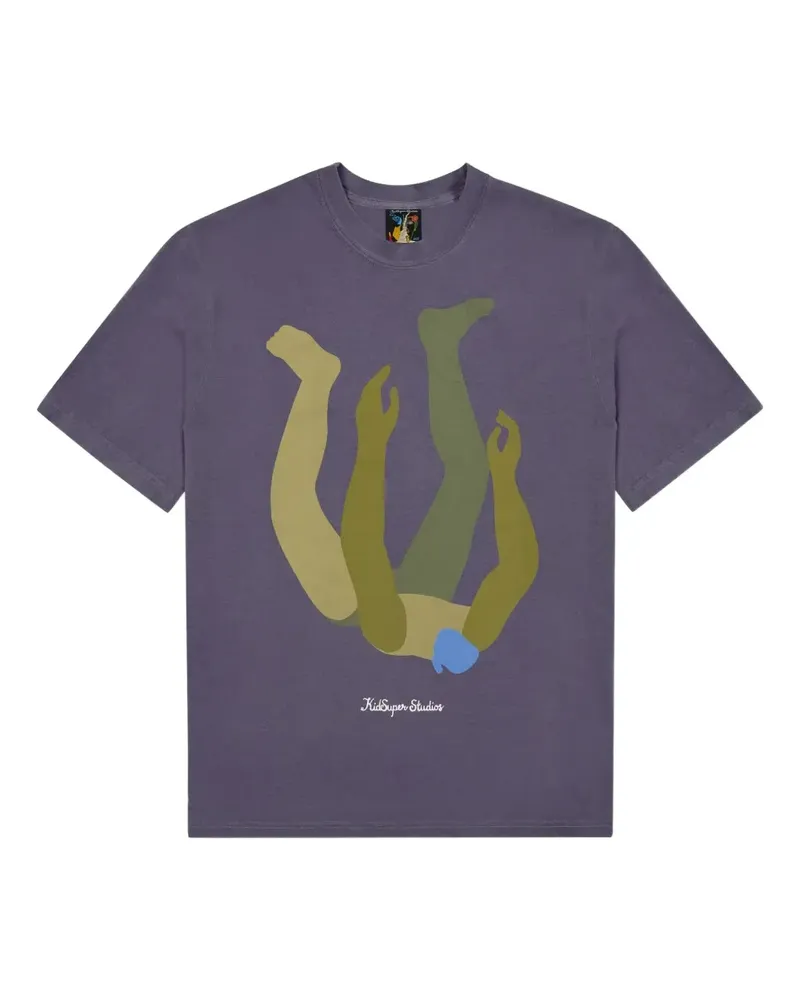 KidSuper Falling Man T-Shirt - Violett Violett