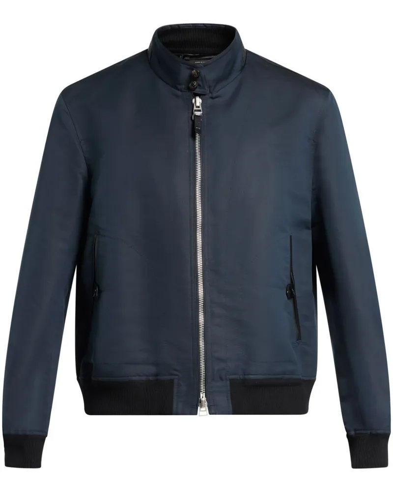 Tom Ford Bomberjacke mit Reißverschluss - Blau Blau