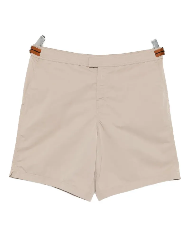 Ermenegildo Zegna buckle-fastening swim shorts - Nude Nude