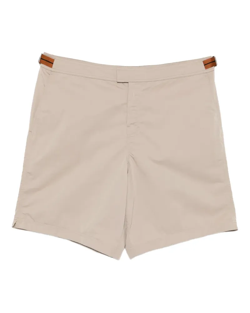 Ermenegildo Zegna buckle-fastening swim shorts - Nude Nude