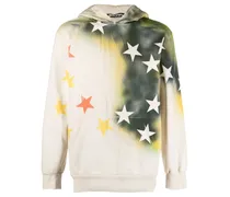 Hoodie mit Sterne-Print - Nude