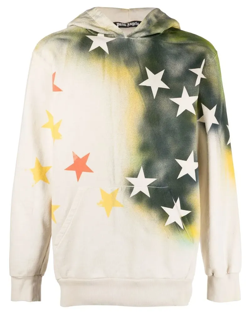Palm Angels Hoodie mit Sterne-Print - Nude Nude