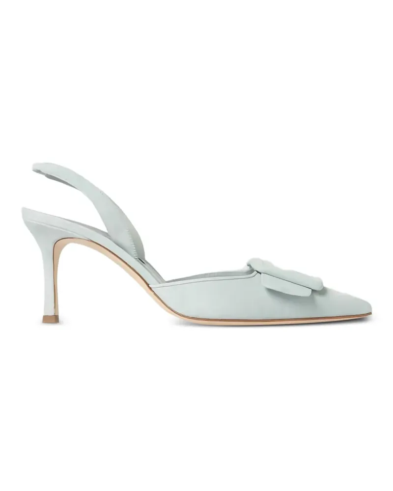 Manolo Blahnik Maysli Pumps mit spitzer Kappe - Blau Blau