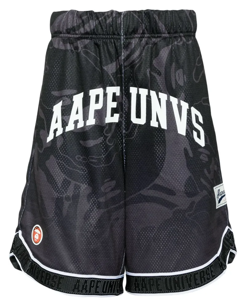 BAPE Joggingshorts mit Logo-Print - Schwarz Schwarz