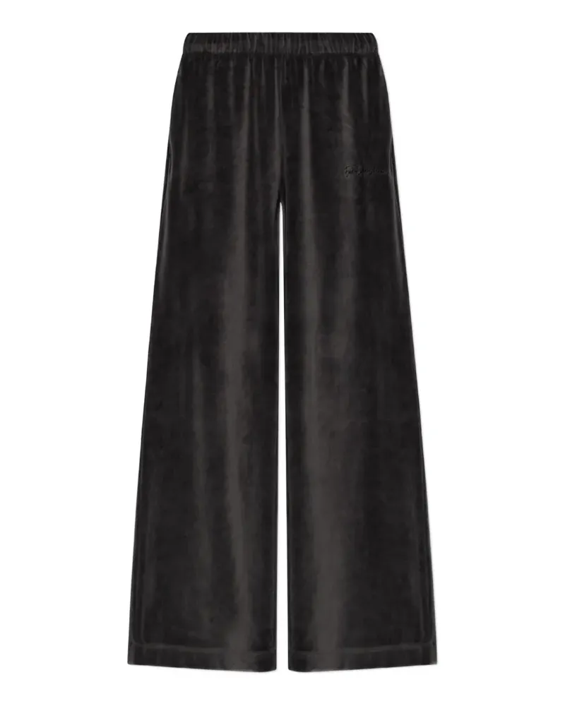 EA7 velvet track pants - Schwarz Schwarz