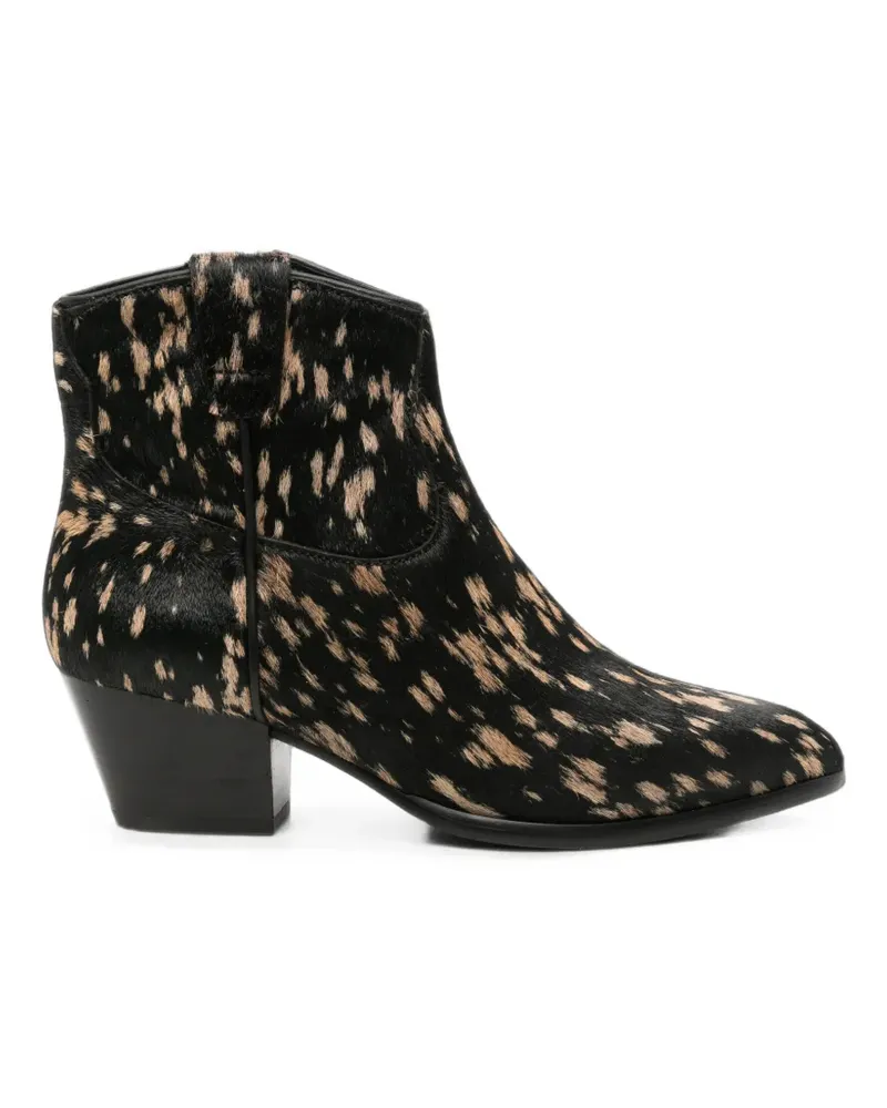ash pony-fur ankle boots - Schwarz Schwarz