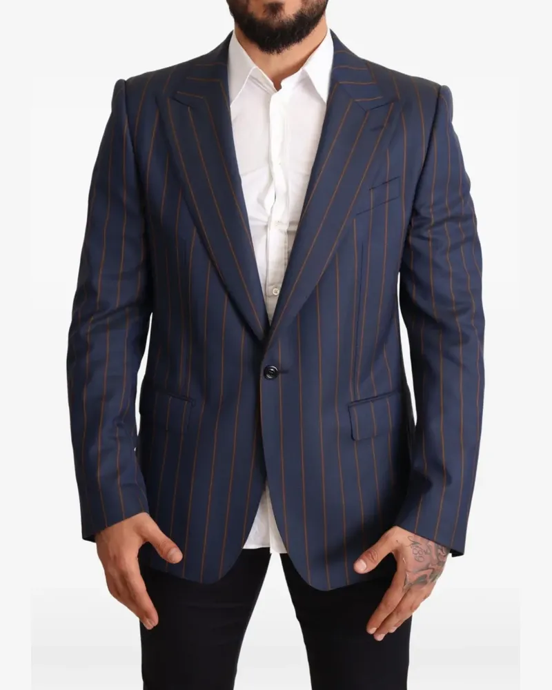 Dolce & Gabbana Sakko mit Nadelstreifen - Blau Blau