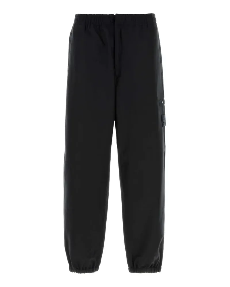 Stone Island Cargohose mit Logo-Patch - Schwarz Schwarz
