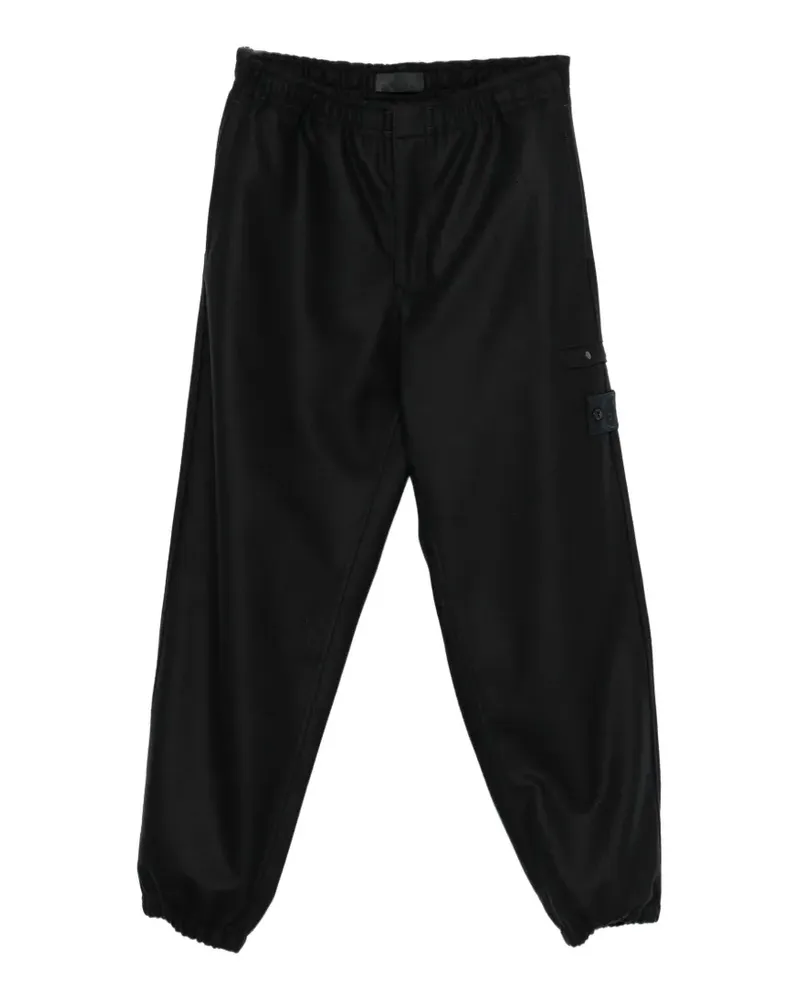 Stone Island Cargohose mit Logo-Patch - Schwarz Schwarz