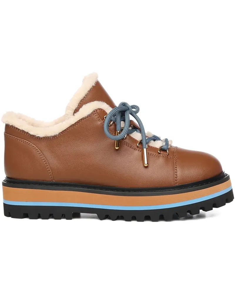 Coccinelle Stiefel mit Schnürung - Braun Braun