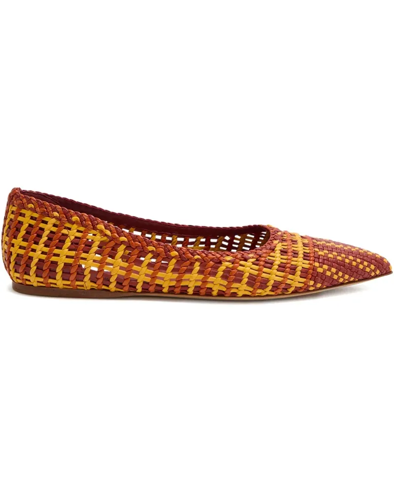 Gabriela Hearst Aurora pointed-toe flat - Rot Rot