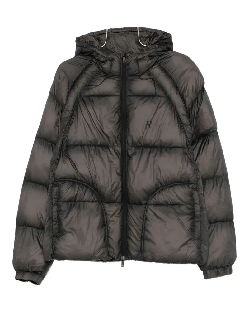 REPRESENT translucent hooded puffer jacket - Grau Grau