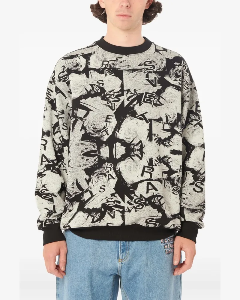 PACCBET RASSVET Sweatshirt mit grafischem Print - Schwarz Schwarz