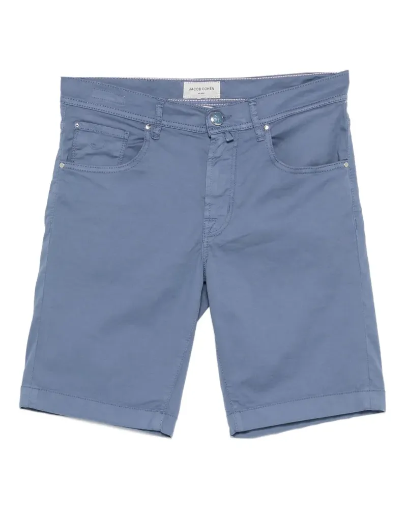 Jacob Cohën Nicolas logo-patch shorts - Blau Blau