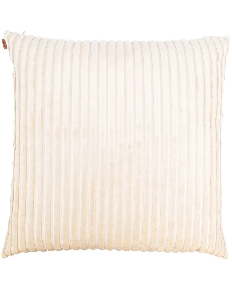 Missoni Home Geripptes Samtkissen - Nude Nude
