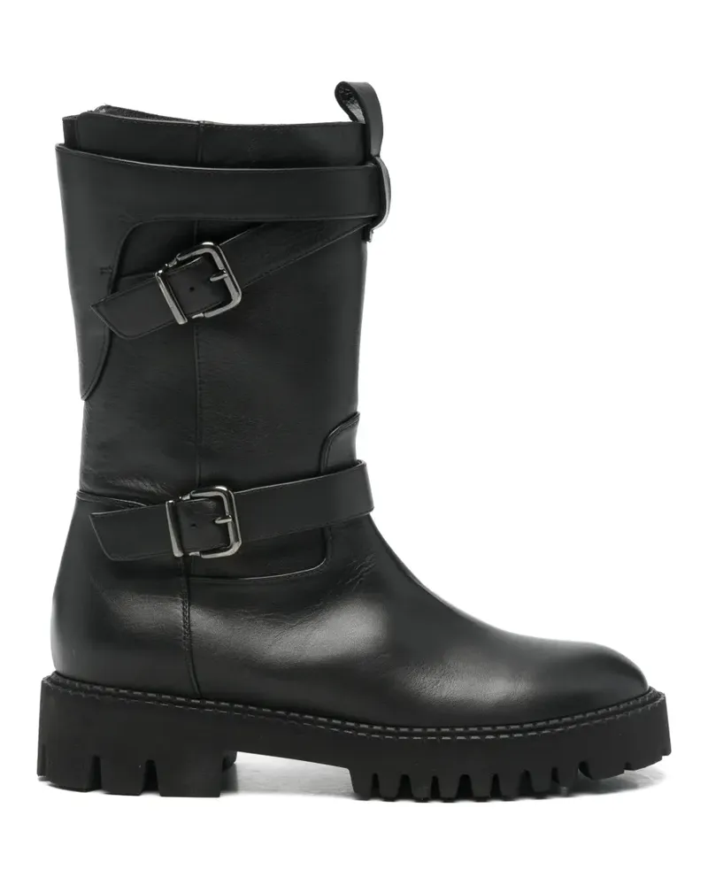 Truman's Shoes Stiefel mit Schnalle - Schwarz Schwarz