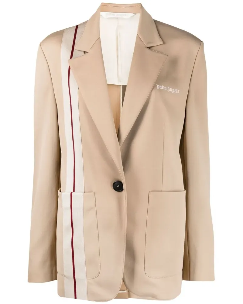 Palm Angels Gestreifter Blazer - Nude Nude