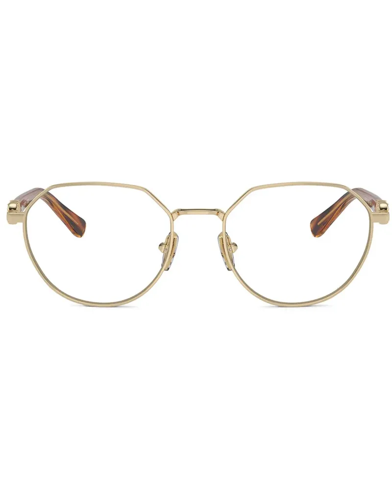 Vogue Brille mit rundem Gestell - Gold Gold