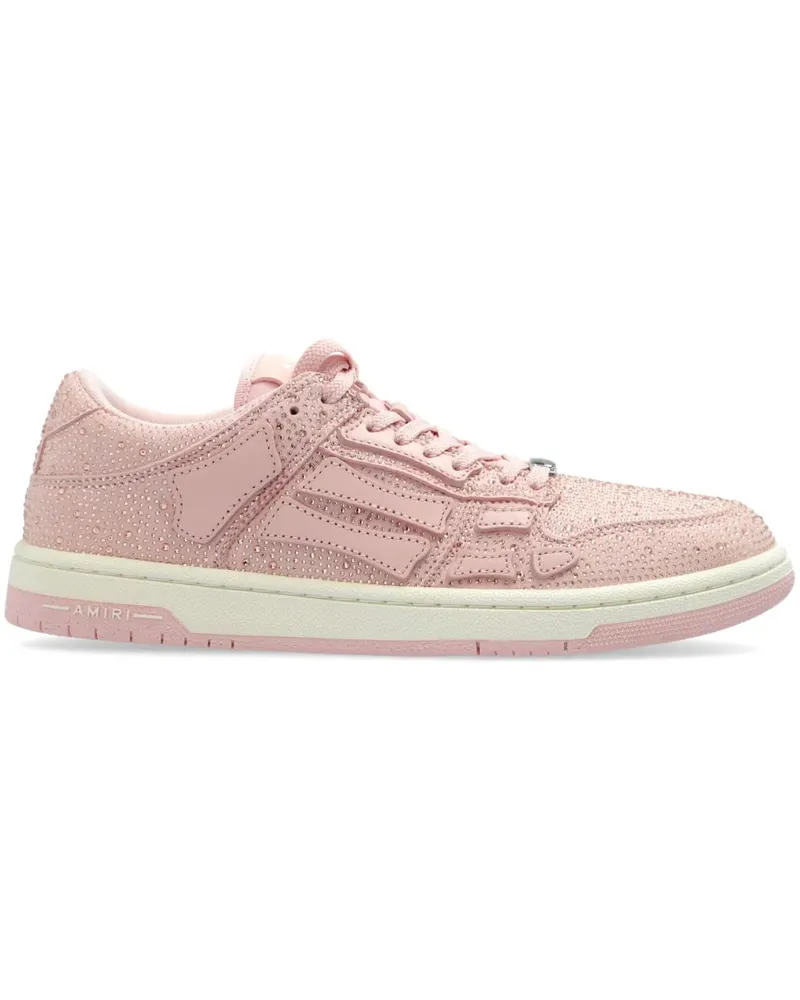 Amiri Skel Top Sneakers mit Kristallen - Rosa Rosa