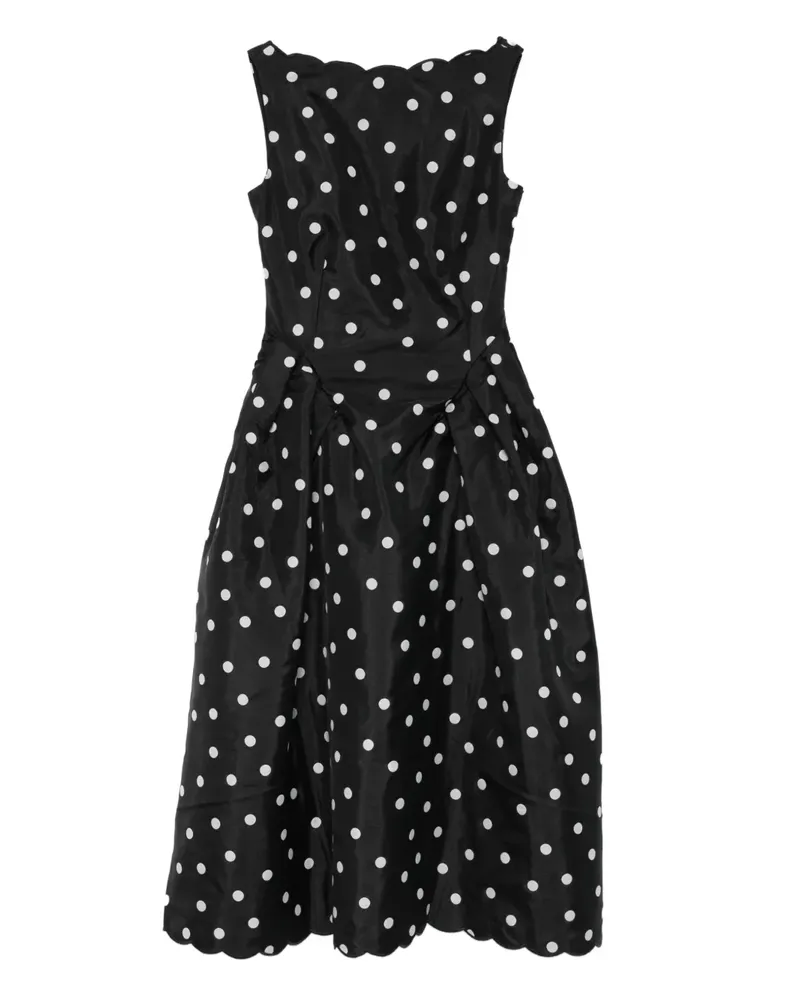 Stine Goya Midikleid mit Polka Dots - Schwarz Schwarz