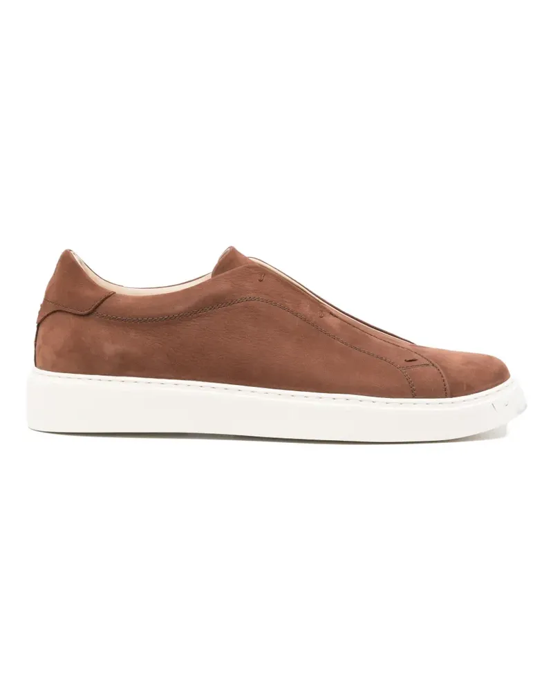 Eleventy Klassische Slip-On-Sneakers - Braun Braun
