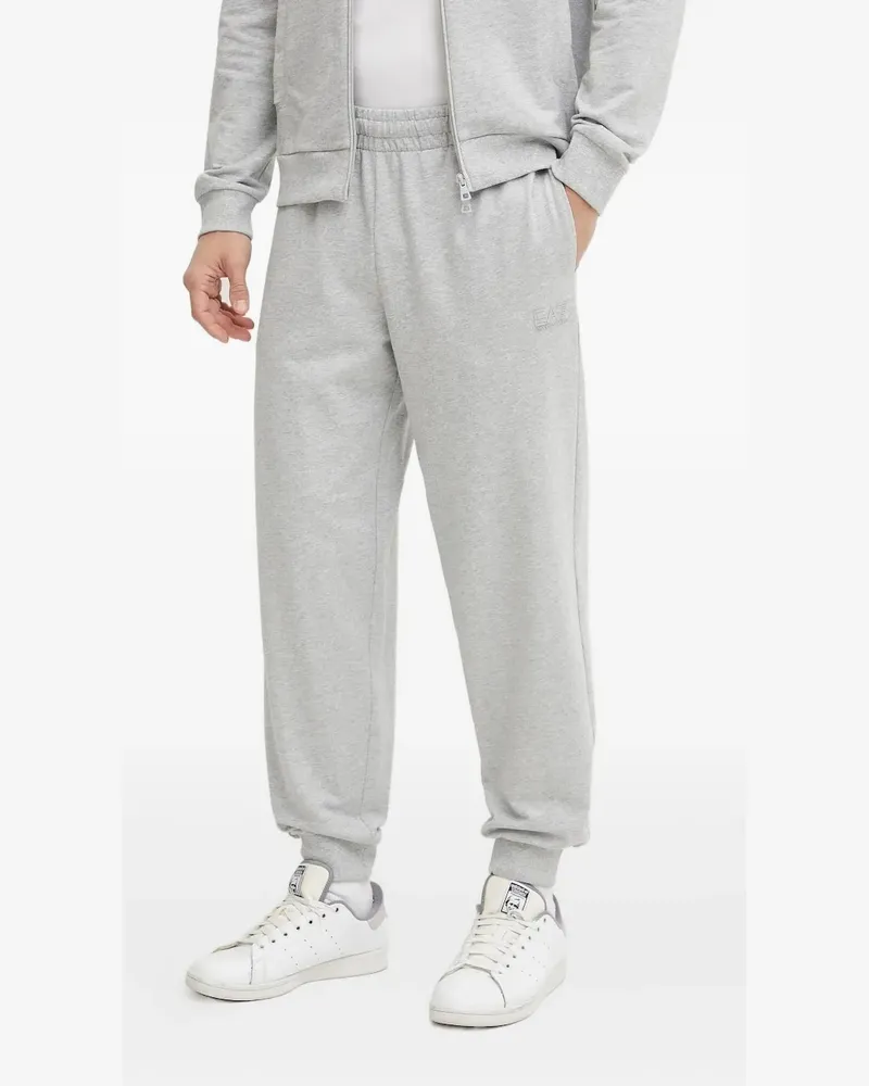 EA7 Jogginghose mit Logo-Stickerei - Grau Grau
