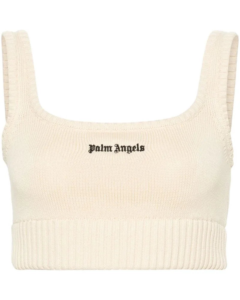 Palm Angels Tanktop mit Logo-Stickerei - Nude Nude