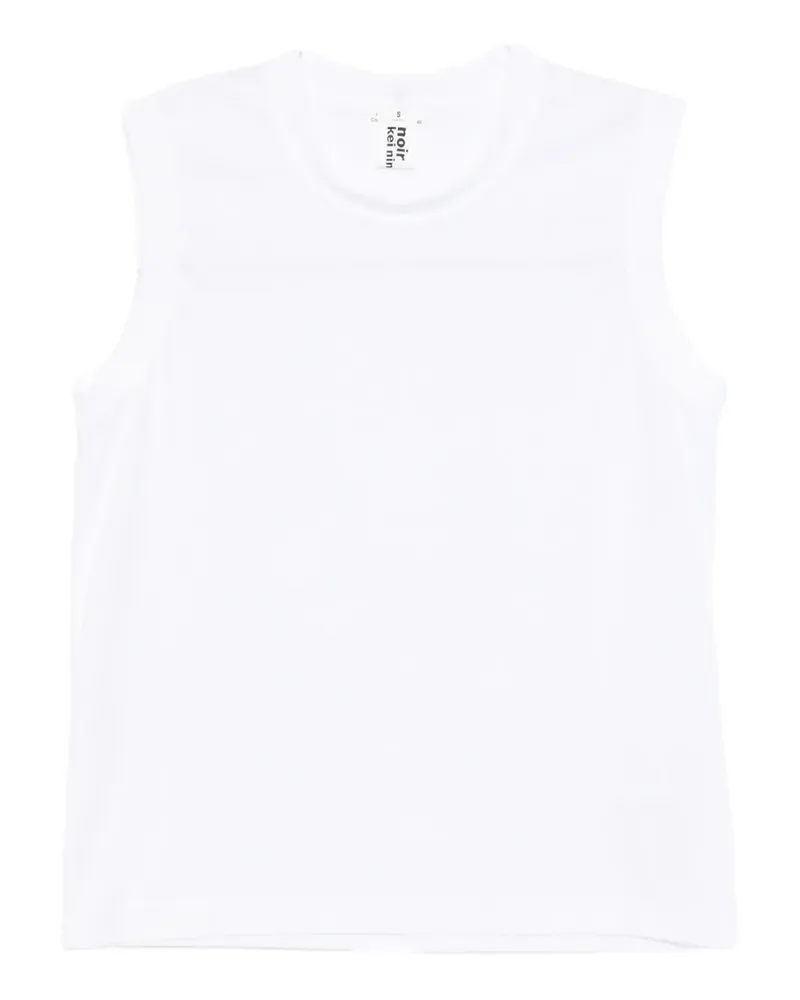 Noir Kei Ninomiya Klassisches Trägershirt - Weiß Weiß