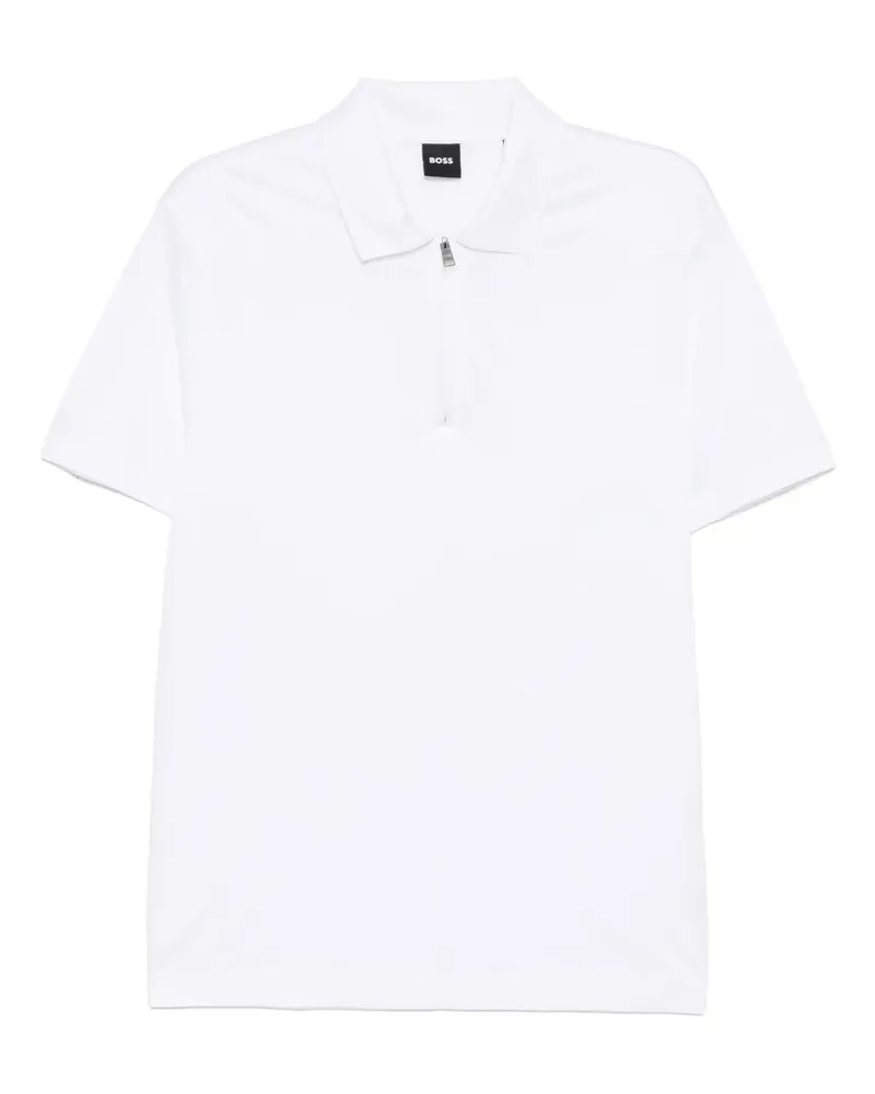 HUGO BOSS Kurzärmeliges Poloshirt - Weiß Weiß
