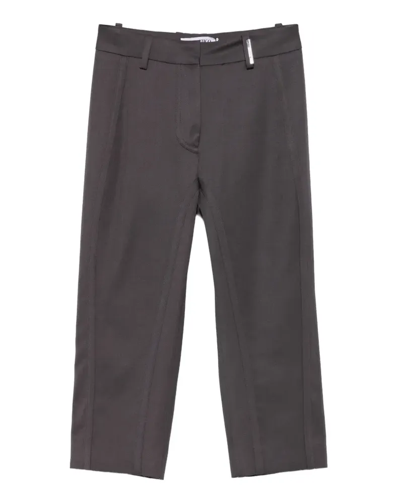 ATTICO Knielange Shorts mit Ziernaht - Violett Violett