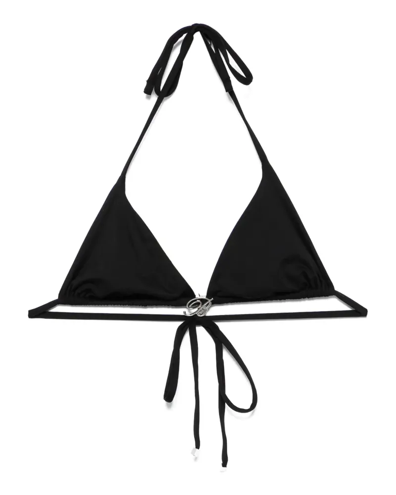 Blumarine Rose Bikinioberteil - Schwarz Schwarz