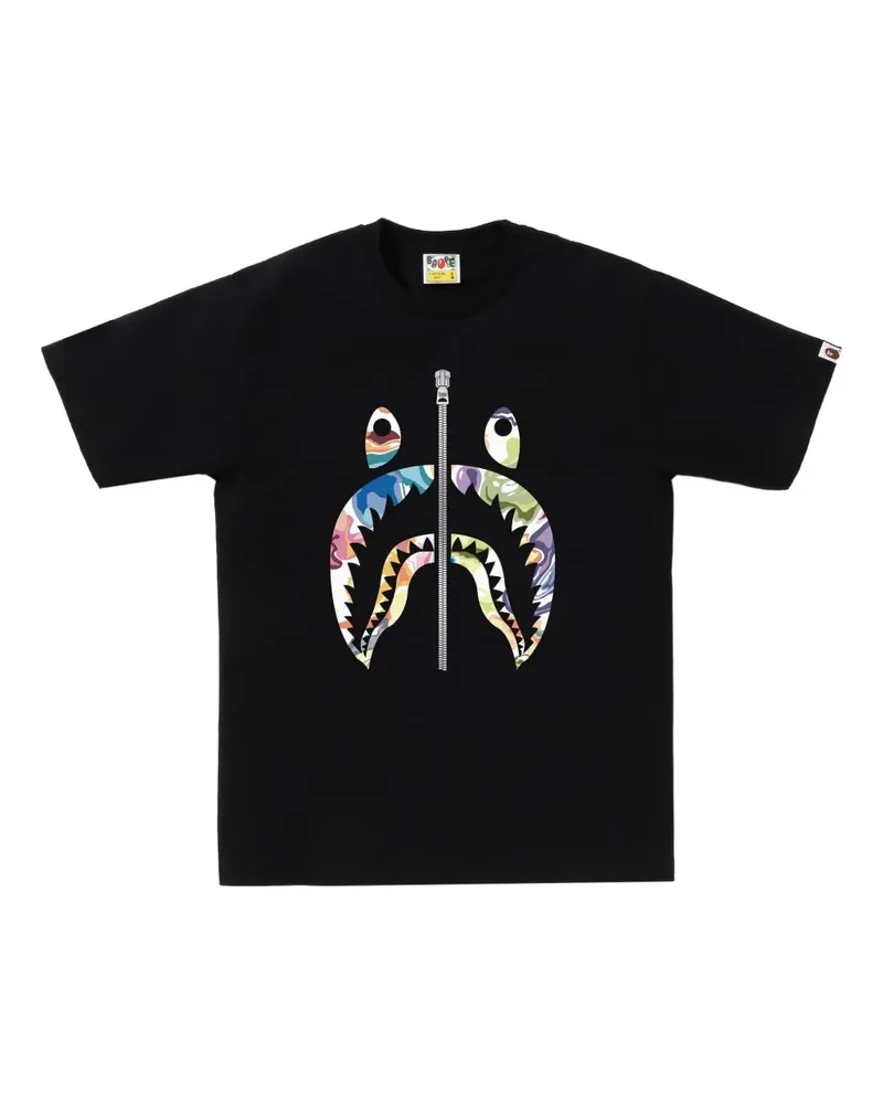 BAPE T-Shirt mit grafischem Print - Schwarz Schwarz