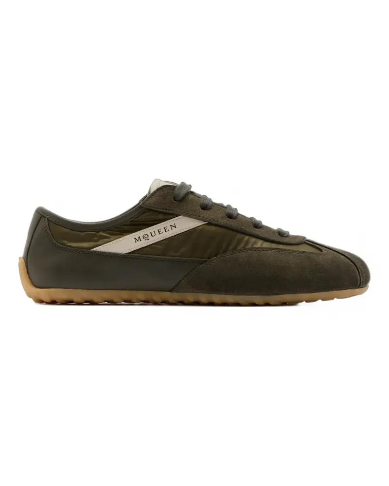 Alexander McQueen suede-panelled sneakers - Grün Grün