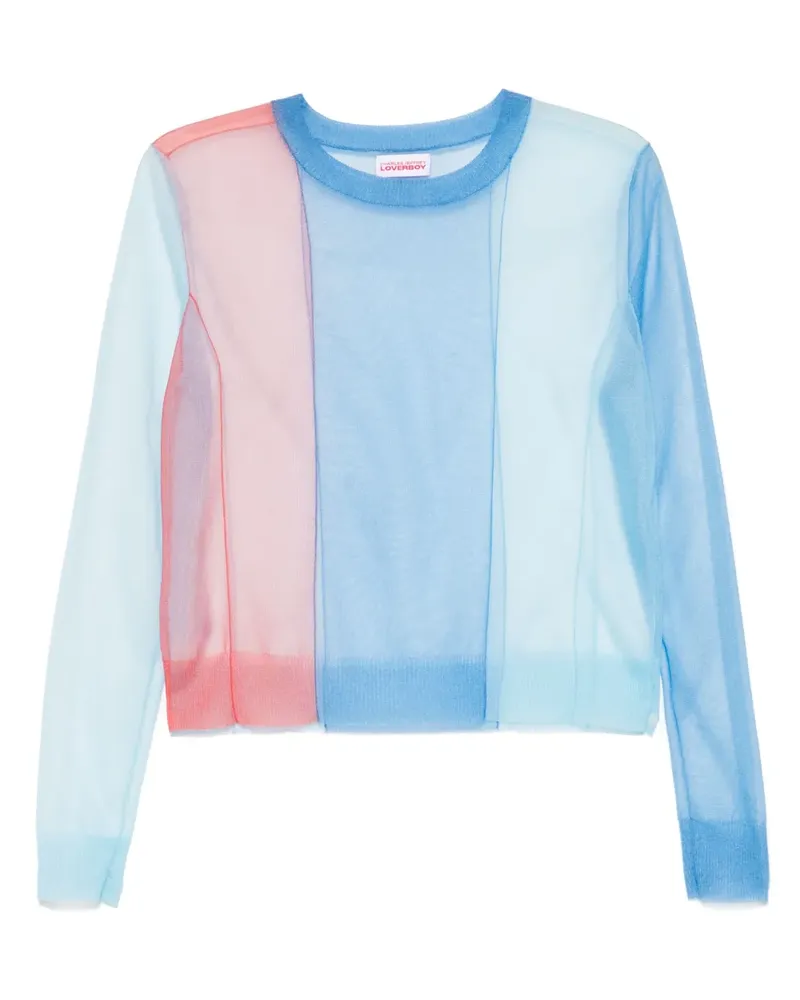 Charles Jeffrey Loverboy Semi-transparentes Top - Blau Blau